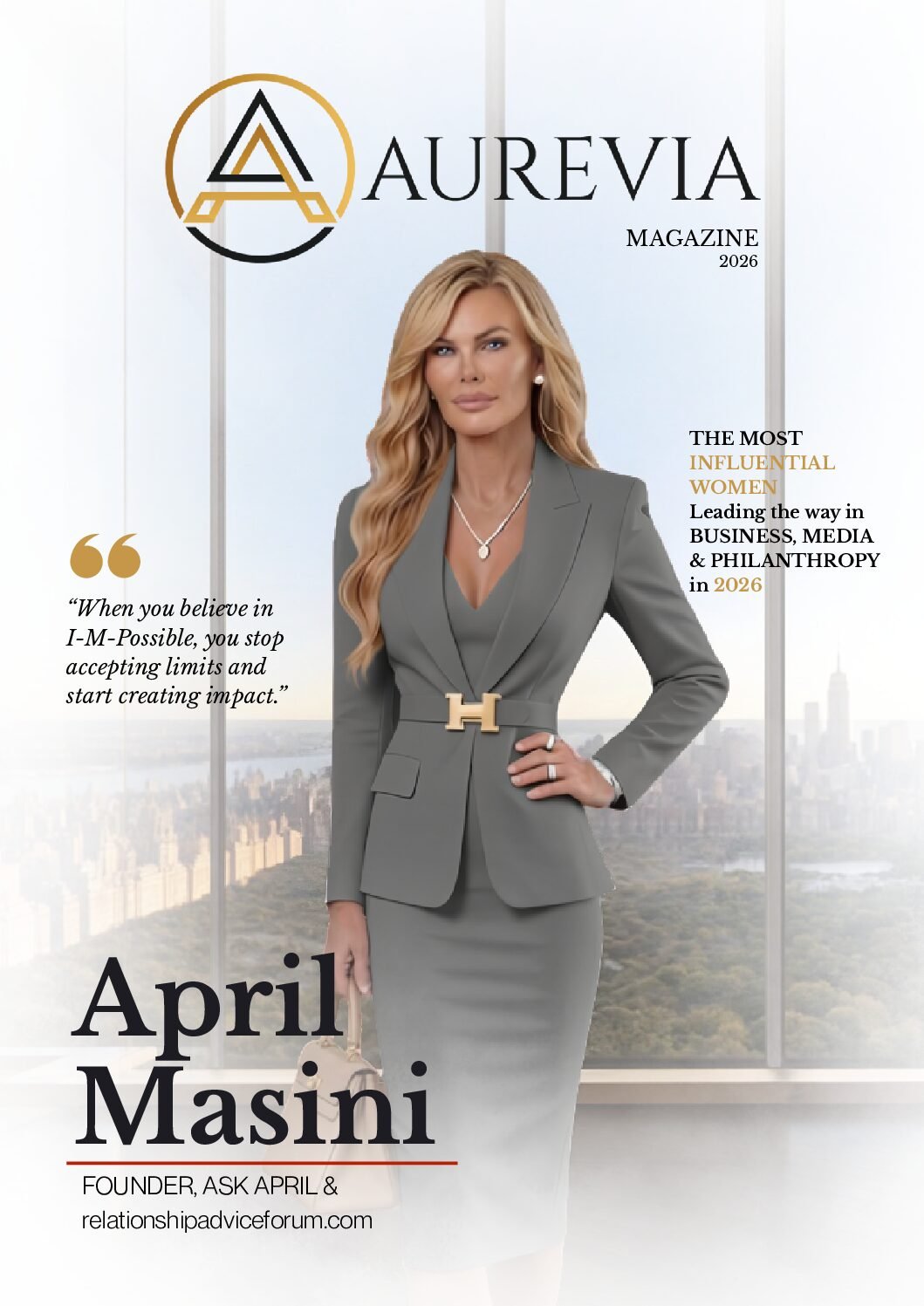 April Masini Magazine Cover